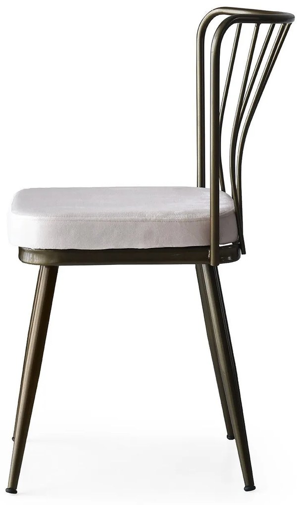 Súprava 4 ks jedálenských stoličiek Yildiz hnedá/béžová