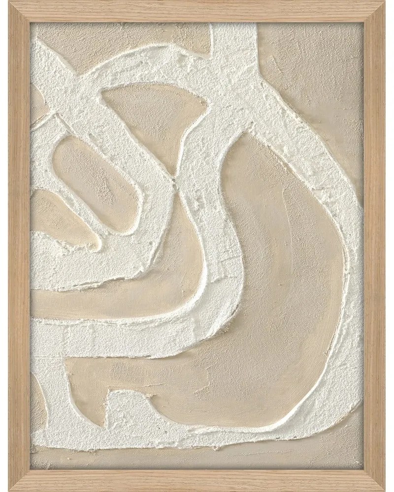 Ručne maľovaný obraz 32,5x42,5 cm Raw organic – Malerifabrikken