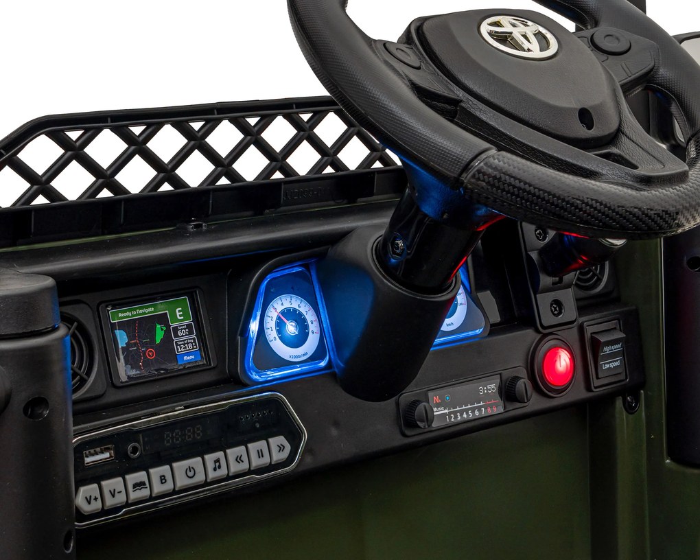 Ramiz Elektrické autíčko Toyota FJ Cruiser maskáčové + ovládač + pohon 4x4 + LED a audio + EVA kolesá + plynulý rozjazd