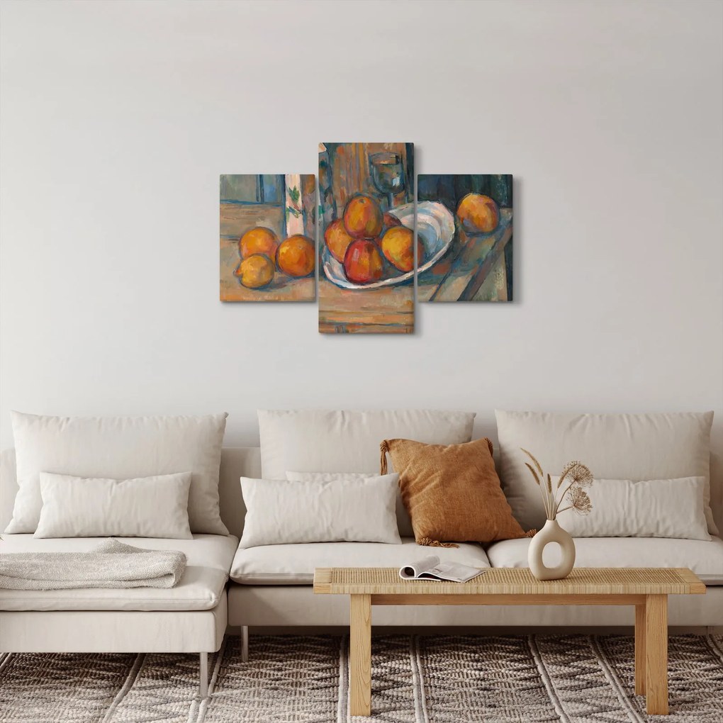 Obraz - Paul Cézanne, Still Life with Milk Jug and Fruit, reprodukcia (90x60 cm)