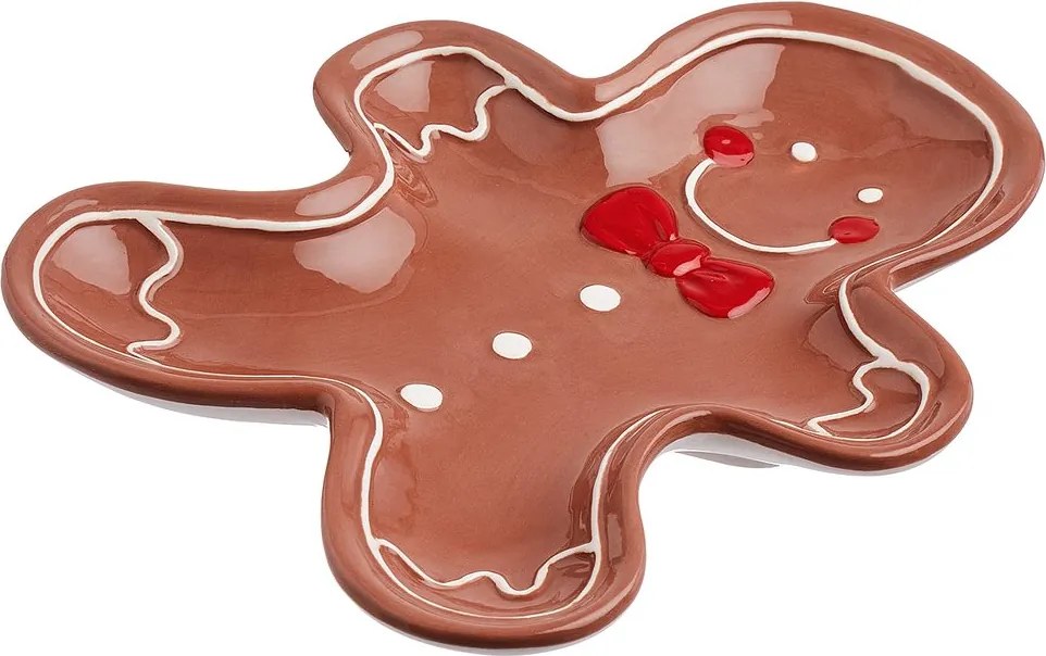 SWEET X-MAS Servírovací tanier perníkový panáčik 20 cm