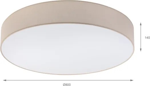 Brilagi - LED stropné svietidlo SIRIJA 6xE27/15W/230V priemer 80 cm béžové