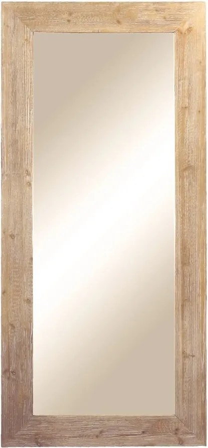 Prírodné antik nástenné zrkadlo z recyklovaného dreva Cilla - 95*5*210 cm
