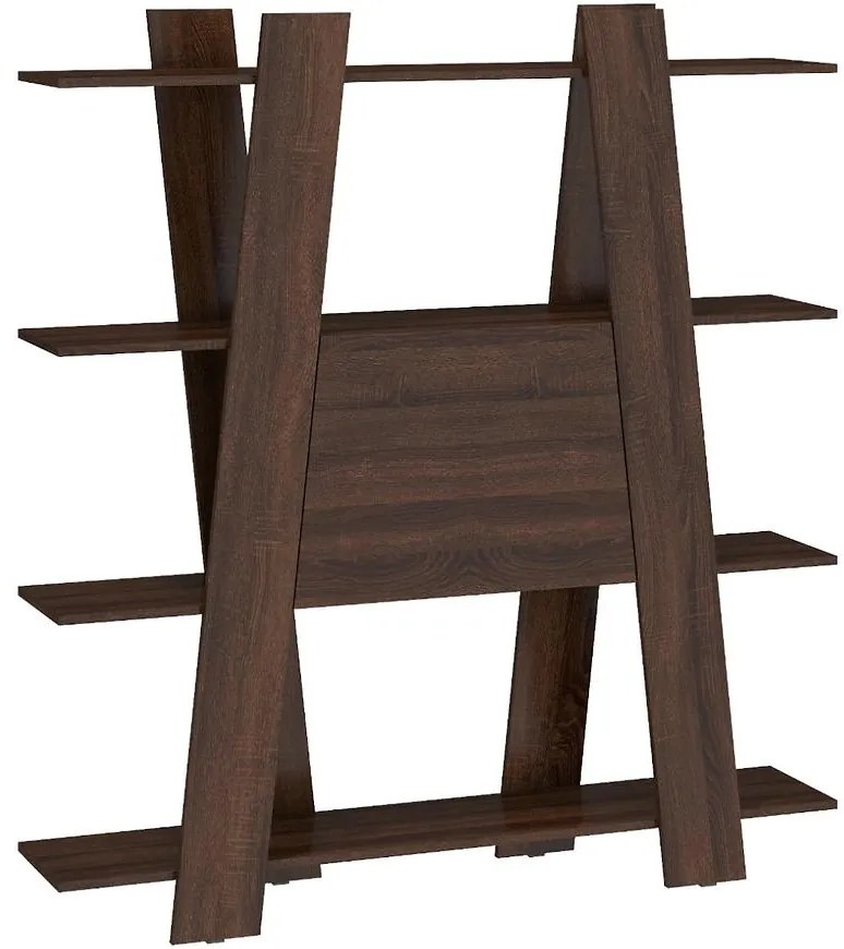 Regál Via 140-2D sonoma tmavý