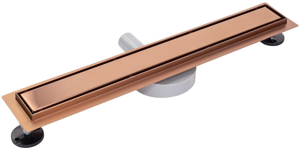 Rea Neo Pure Pro, lineárny odtokový žľab 2v1 s 360stupňovým sifónom 80cm, medená kartáčovaná, REA-G8022