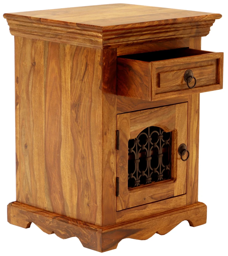 furniture-nabytek.cz - Nočný stolík z masívu z dreva palisander 45x60x40