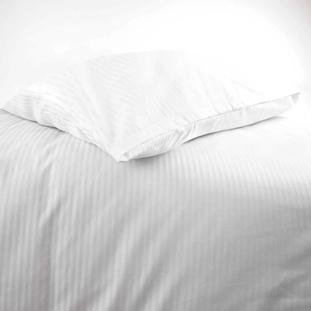 BAVLNENÁ OBLIEČKA NA VANKÚŠ STRIPES4 50X60 CM BIELA