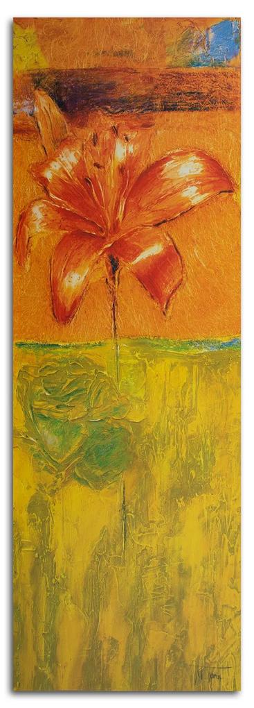 Gario Obraz na plátne Oranžová ľalia Rozmery: 30 x 90 cm