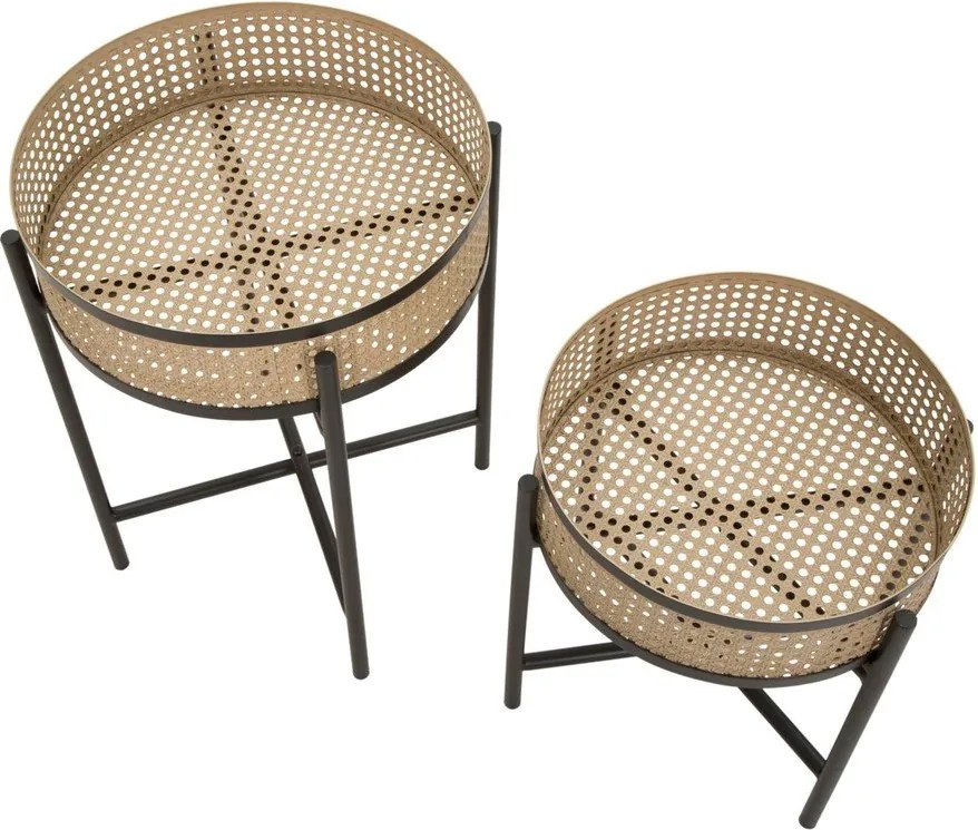 Okrúhle odkladacie stolíky v súprave 2 ks ø 40 cm Fuji – Mauro Ferretti