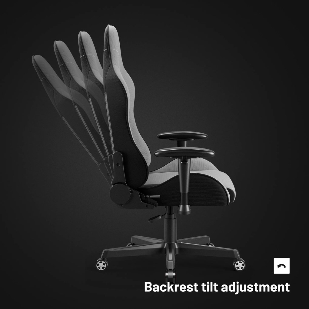 Herná stolička Diablo X-Starter zo šedej tkaniny