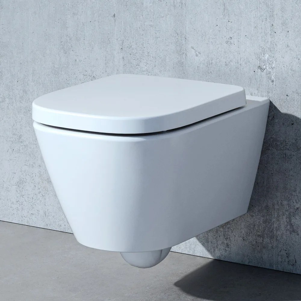 LAUFEN Meda Pack závesné WC Silent Flush s hlbokým splachovaním, 360 x 540 mm, matná biela + WC sedadlo Softclose, H8661107570001