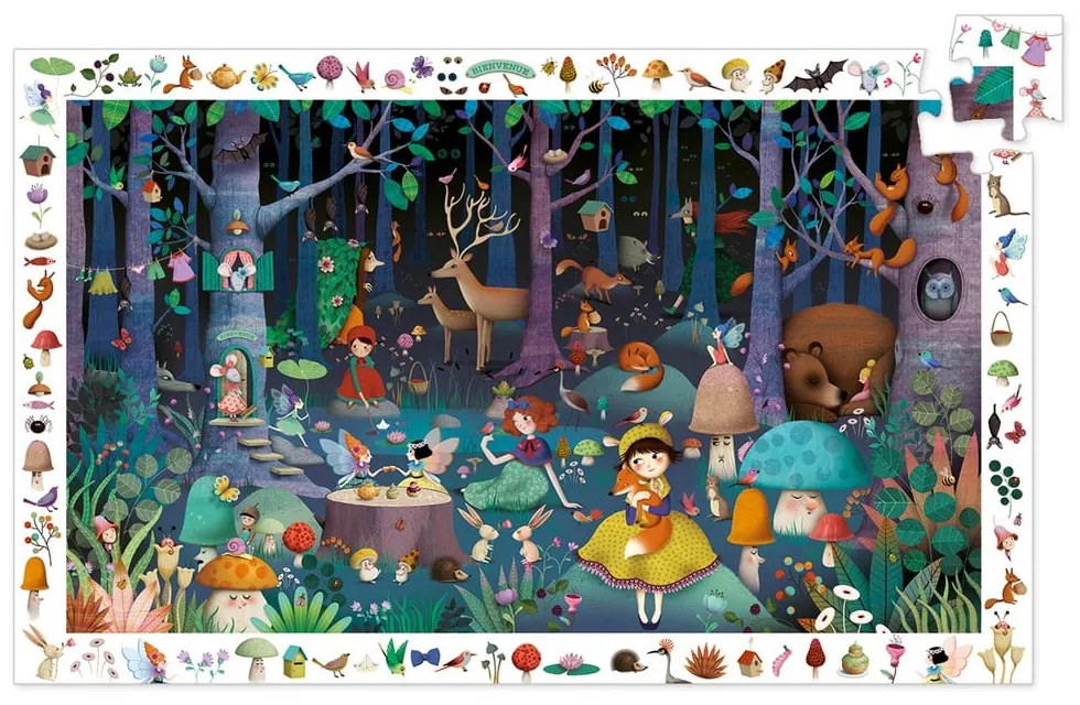 Detské puzzle Djeco Observation Rozprávkový les