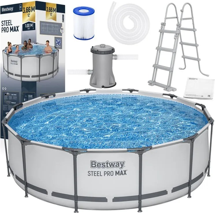 Bazén 366x100 cm Steel Pro Bestway - 56418