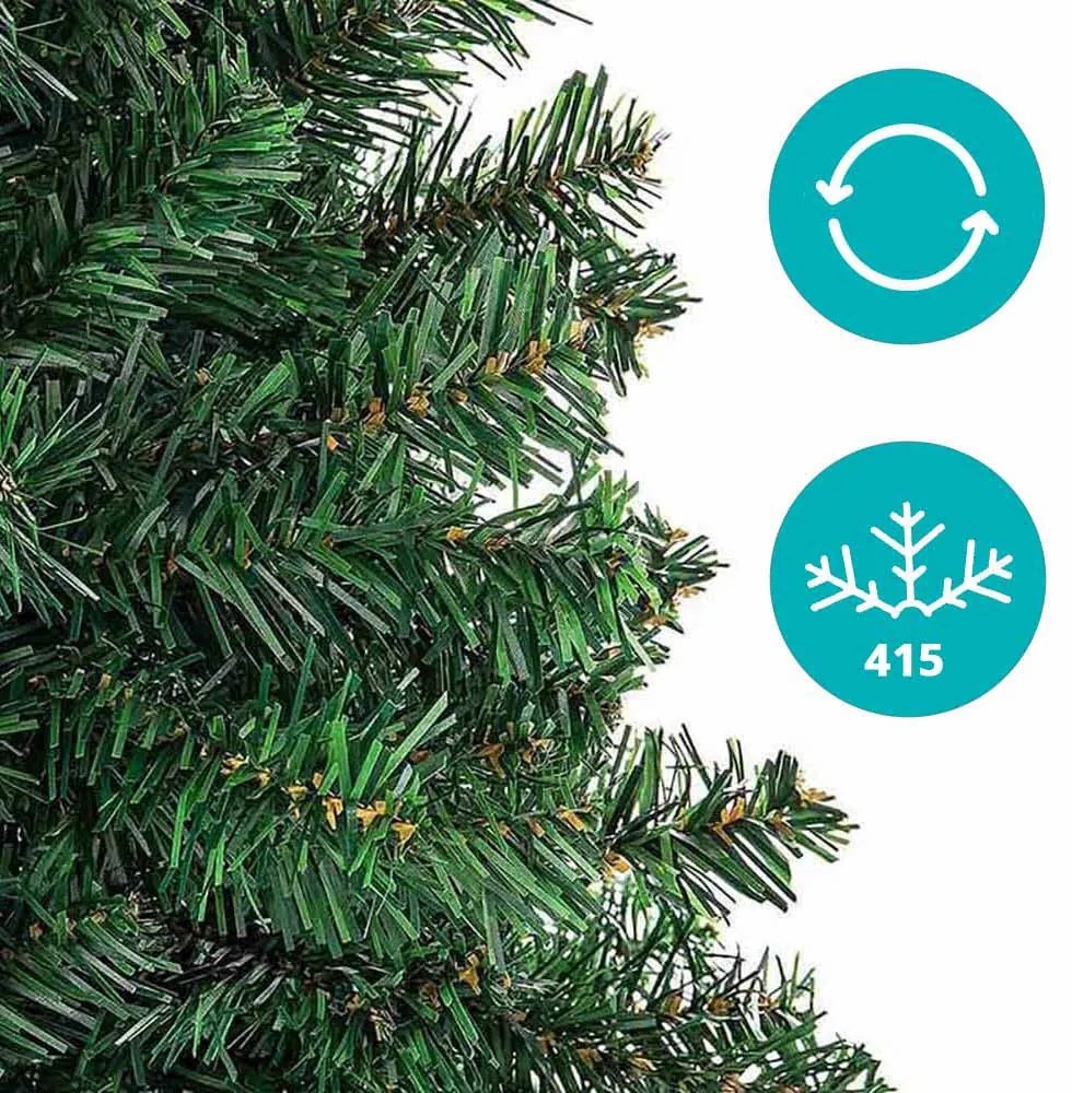 Umelý vianočný stromček nórsky, s kovovým stojanom, v 4 veľkostiach-150 cm