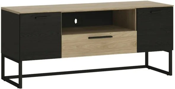 Sconto TV stolík CORDOBA dub jackson hickory/čierna