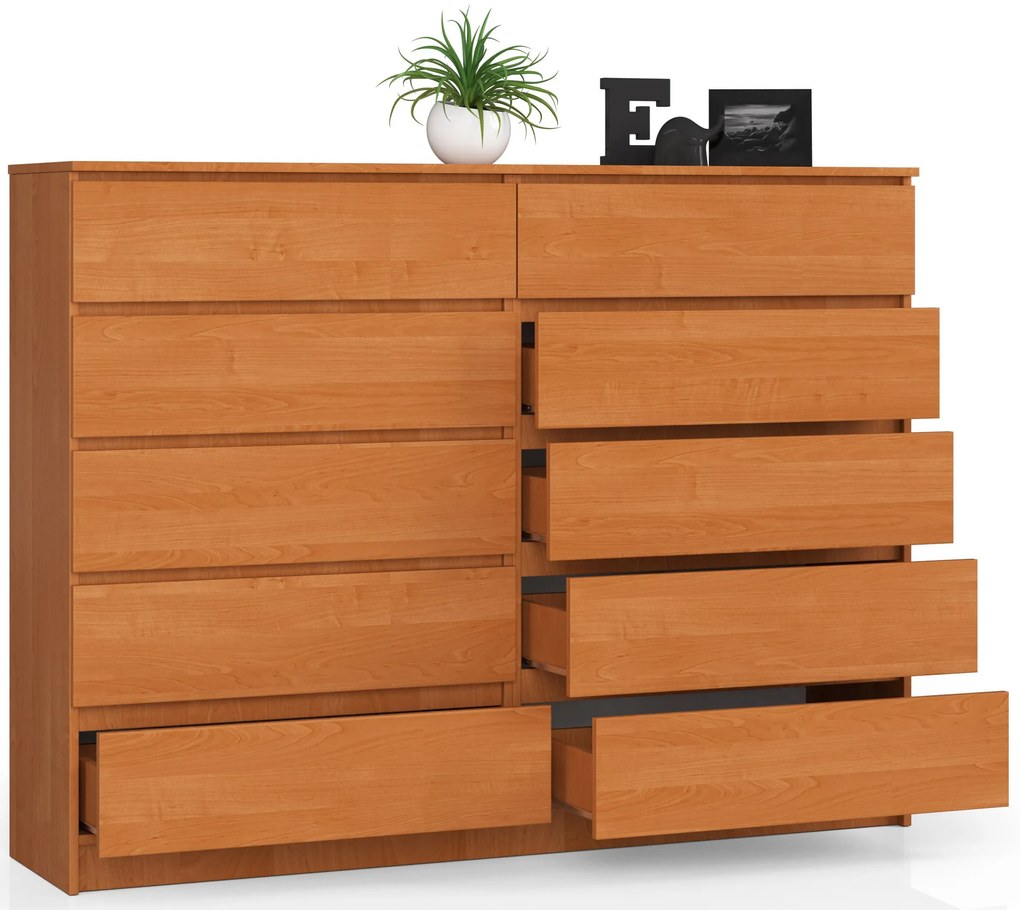 Komoda Kurtinaitis 10SZ (jelša). Akcia -21%. Vlastná spoľahlivá doprava až k Vám domov. 1068860