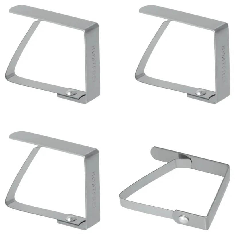 Súprava 4 antikoro držiakov na obrus Metaltex Napkin
