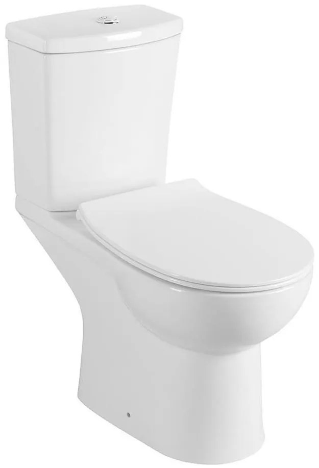 Sapho - WC kombi s bidetovou sprškou, zadné odpadové pripojenie, keramika/biela