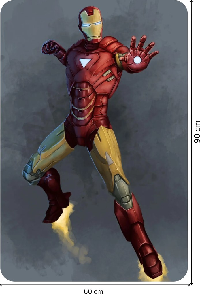 Ironman - textilná nálepka na stenu