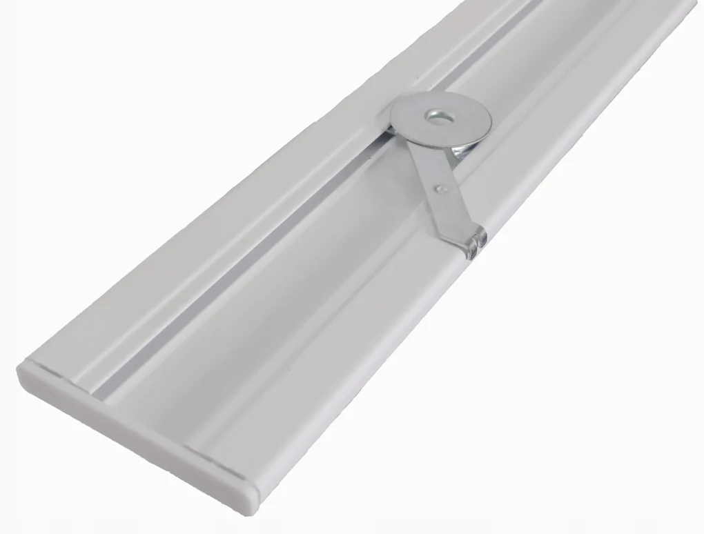 Dekorstudio Stropná hliníková dvojitá koľajnica SMALL Plus Dĺžka: 420cm, Typ príslušenstva: Bežce AS + Francúzsky háčik