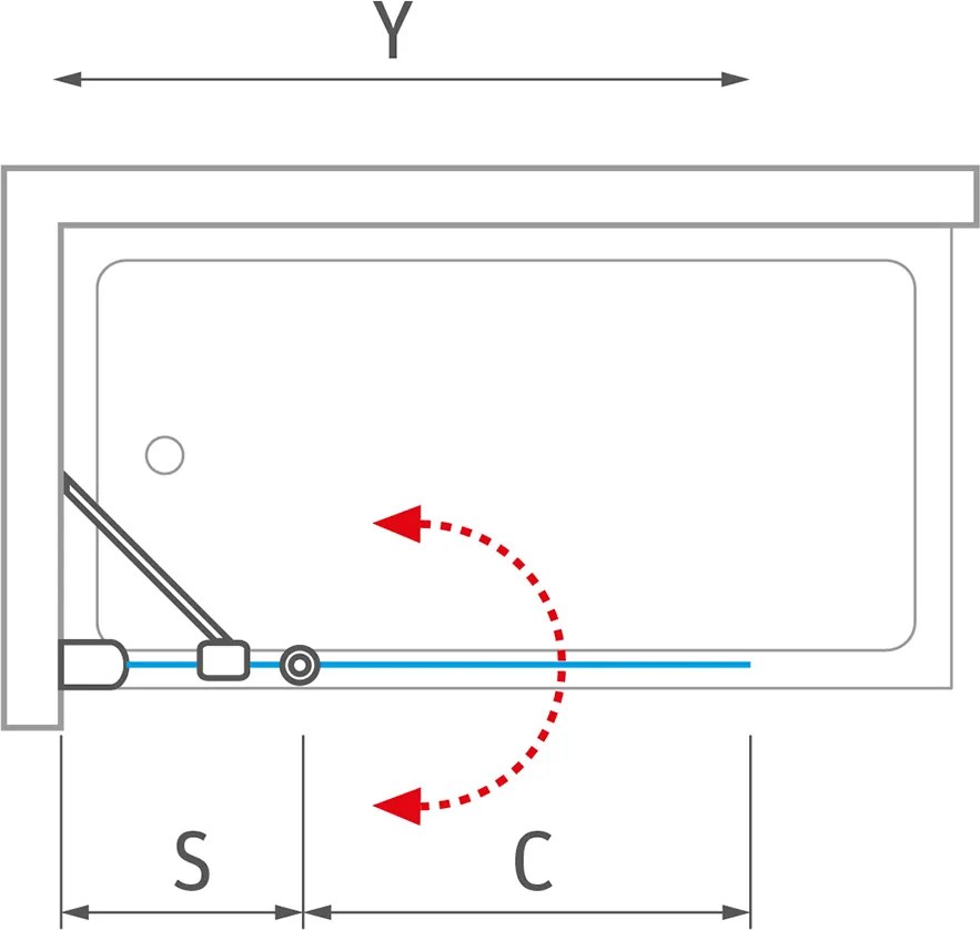 Roth Dvojdielna vaňová zástena CI BAF ROTH-Variant: šírka: 110 cm, orientácia: Uni - (CI BAF 1100 - CI BAF 110150 VPE), ROTH-Profily: profily: brilla…