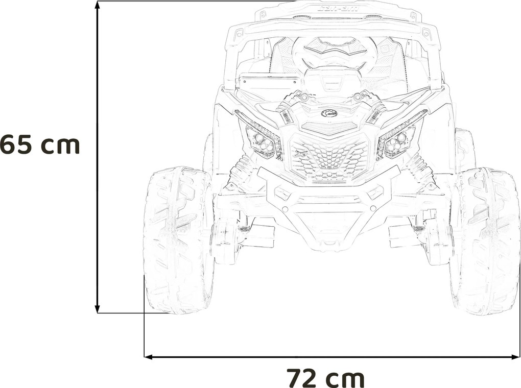 Ramiz Štvorkolka CAN-AM Maverick Červená