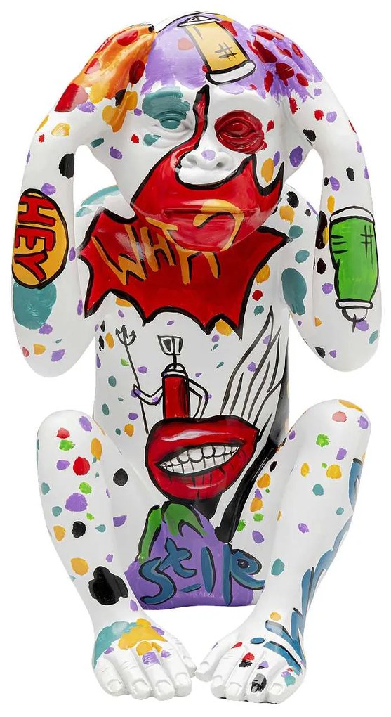Graffiti Monkey soška viacfarebná 40 cm