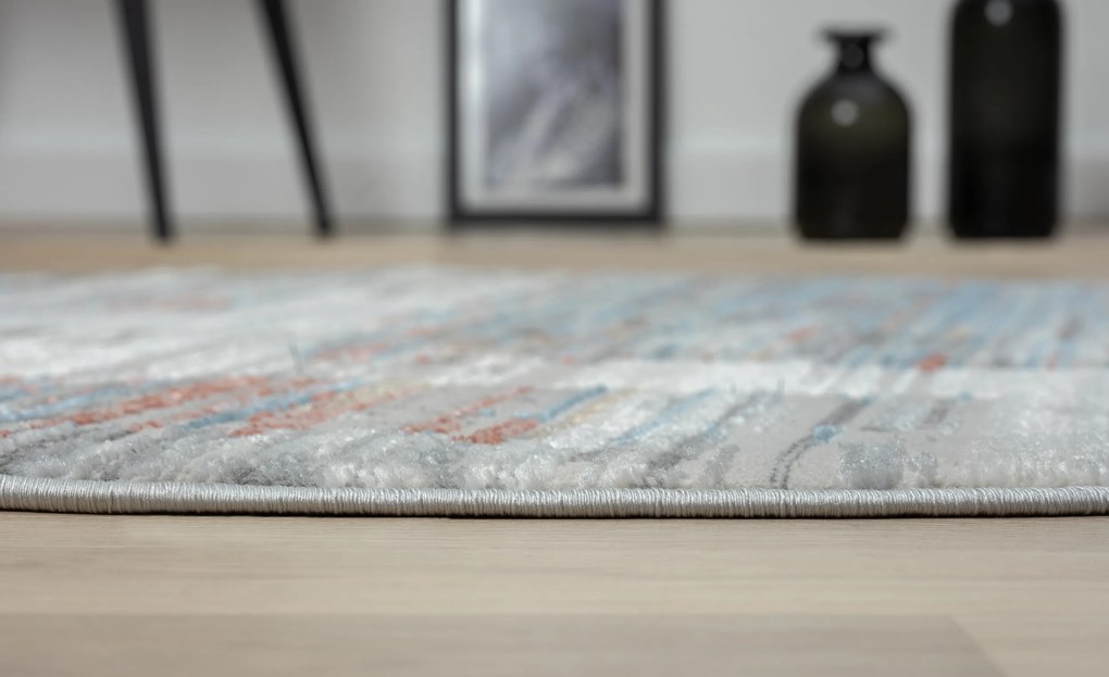 My Flair, AKCIA: 120x120 (průměr) kruh cm Kusový koberec My Colors CA60082 creme kruh, viacfarebná, chodba / predsieň