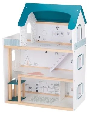 2Kids Toys - Drevený domček pre bábiky Barbora