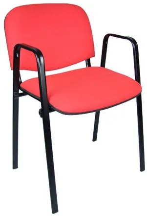 Konferenčná stolička ISO s područkami C51 – oranžová