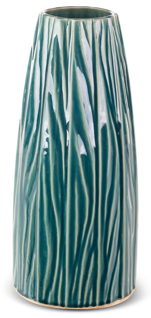 REA Dekoratívna váza 16x34 cm zelená