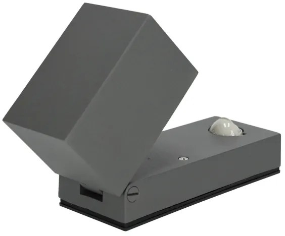 Vonkajšie nástenné svietidlo so senzorom QUAZAR 1xGU10/35W/230V IP44 šedá