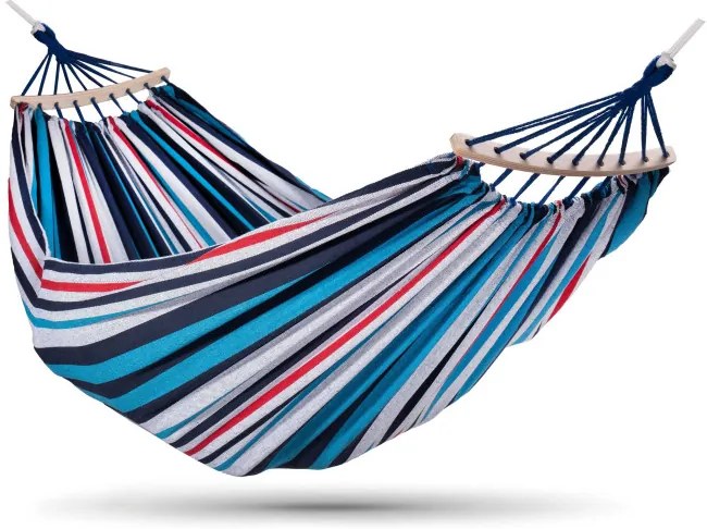 Dvojmiestna hojdacia sieť EDEN CURACAO 150x260 cm s pruhmi