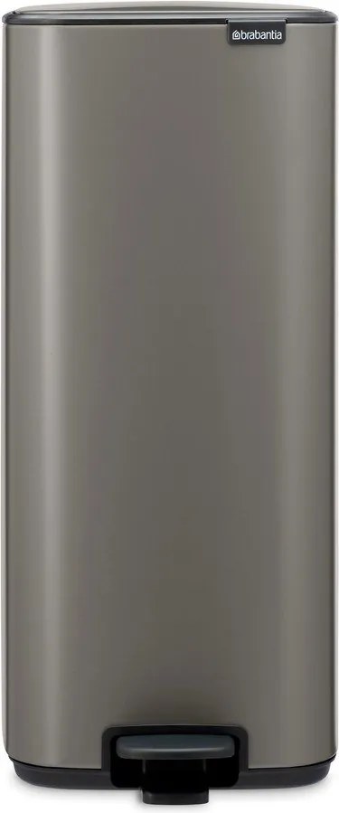 Sivý pedálový oceľový odpadkový kôš 30 l Bo – Brabantia