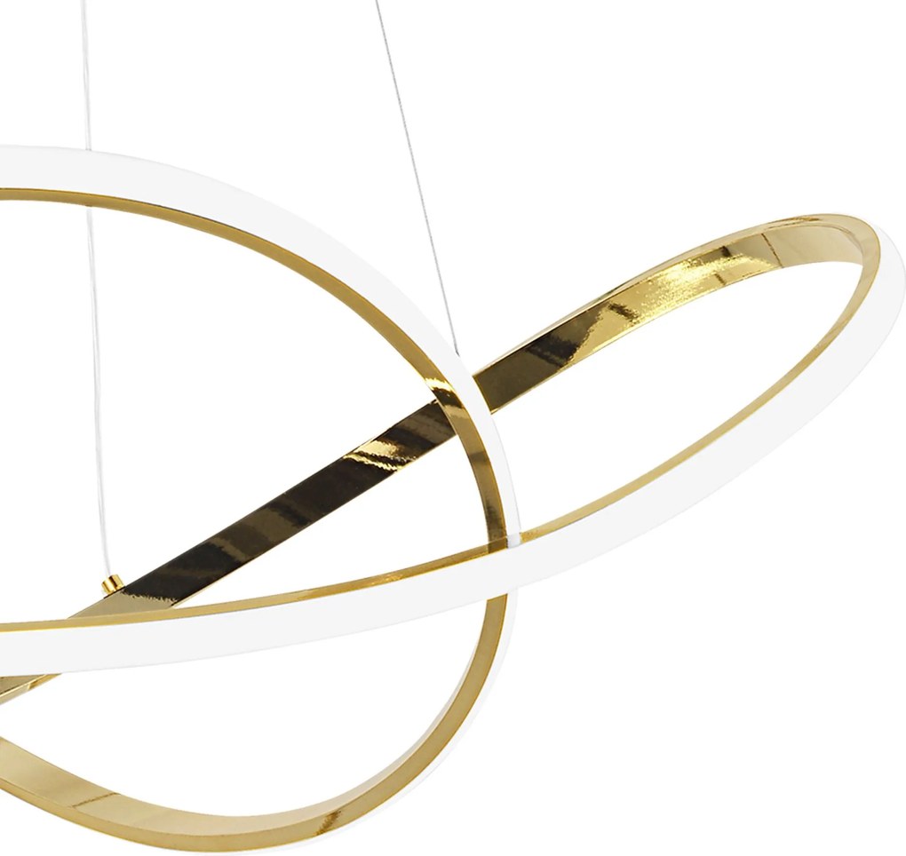 Toolight Toolight, LED stropné osvetlenie 73cm, 70W, 4500lm, 4000K, G078-1CP, zlatá, OSW-09738