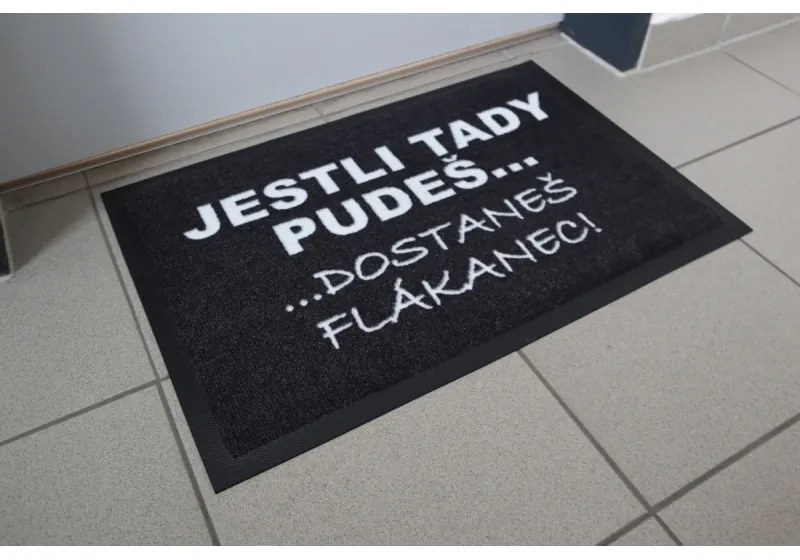 GDmats koberce Rohožka s vlastnou potlačou (logom) na mieru MK415 Velour – na von aj na doma - 60x85 cm