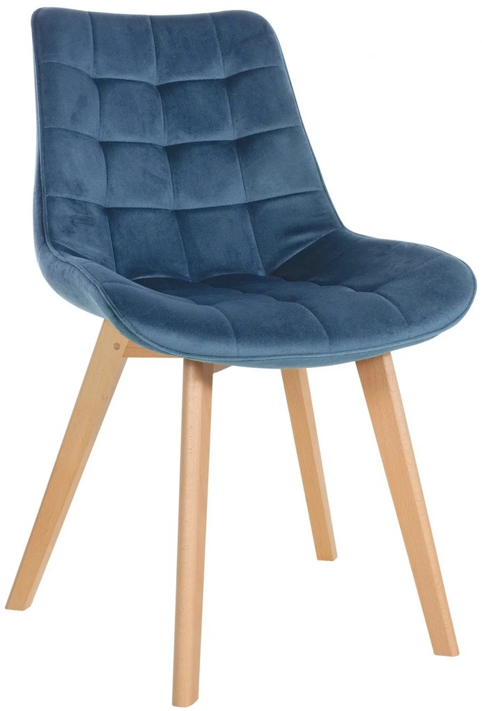 Stolička Brook - zamat - Modrá