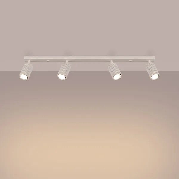 Sollux SL.1603 - Bodové svietidlo KARBON 4xGU10/10W/230V krémová