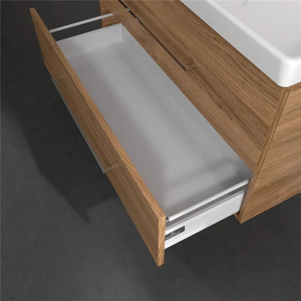 VILLEROY & BOCH Avento závesná skrinka pod umývadlo, 2 zásuvky, 980 x 452 x 514 mm, Oak Kansas, A89200RH