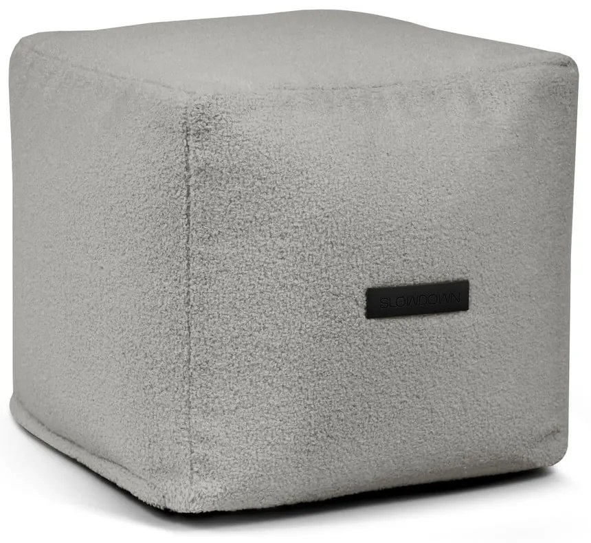 Svetlosivý sedací vak z textílie buklé Up! MooG – SLOWDOWN