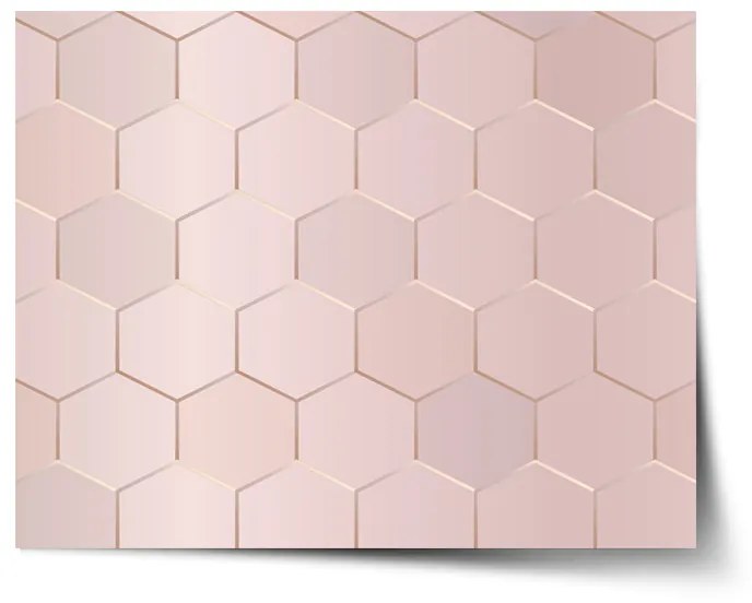 Sablio Plagát Rose gold - 60x40 cm