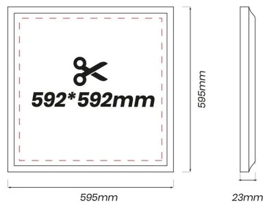 LED Panel LED/48W/230V 4000K 60x60 cm