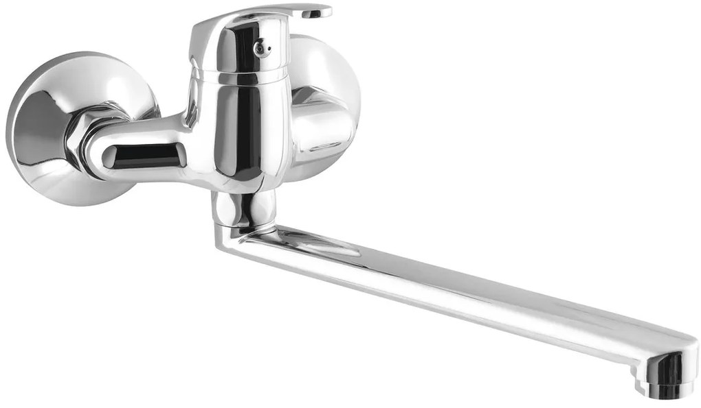 Aqualine, AQUALINE 35 nástenná batéria, rozteč 100mm, ploché ramienko, chróm, 52021