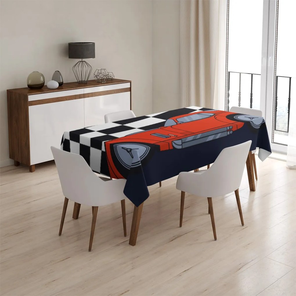 Sablio Obrus Pretekárske auto - 90x90 cm