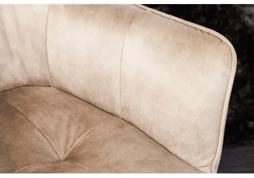 Stolička 42391 Loft Zamat Champagner  - Komfort-nábytok