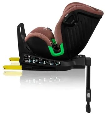 Lionelo - Autosedačka so základňou otočná HARMONY i-Size 40-150 cm tehlová