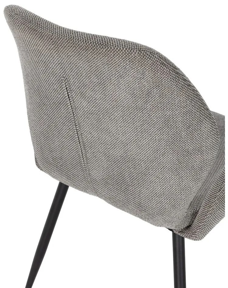 Sivé čalúnené jedálenské kreslá v súprave 2 ks Ansu – Marckeric