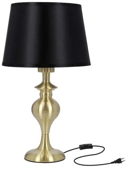 Stolná lampa PRIMA GOLD 1xE27/60W/230V čierna/zlatá