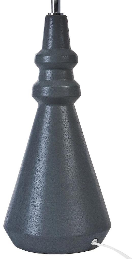 Keramická stolná lampa čierna CERILLOS Beliani