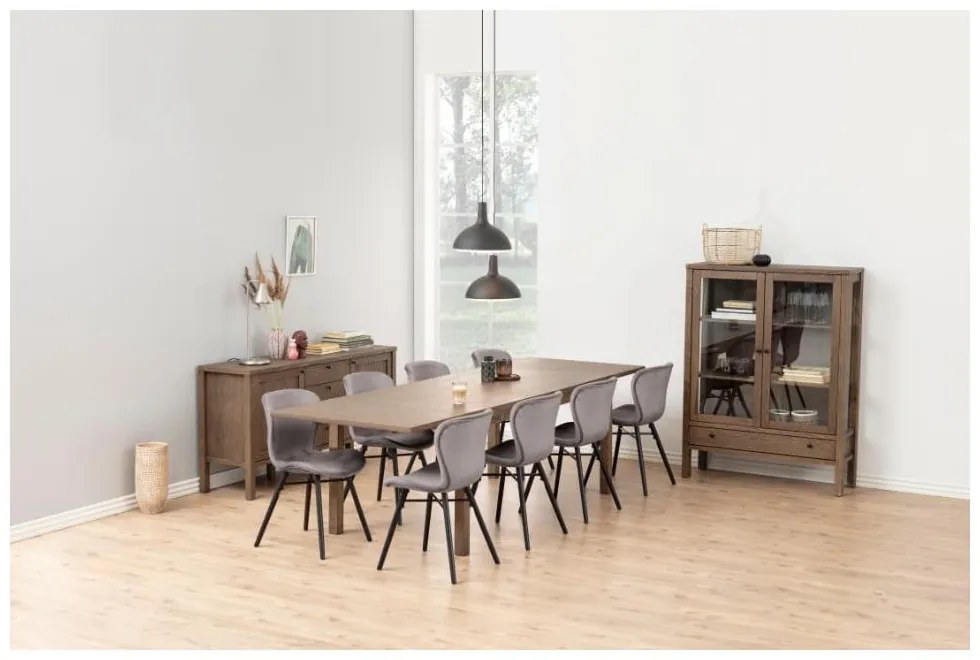 Sivá jedálenská stolička Actona Batilda